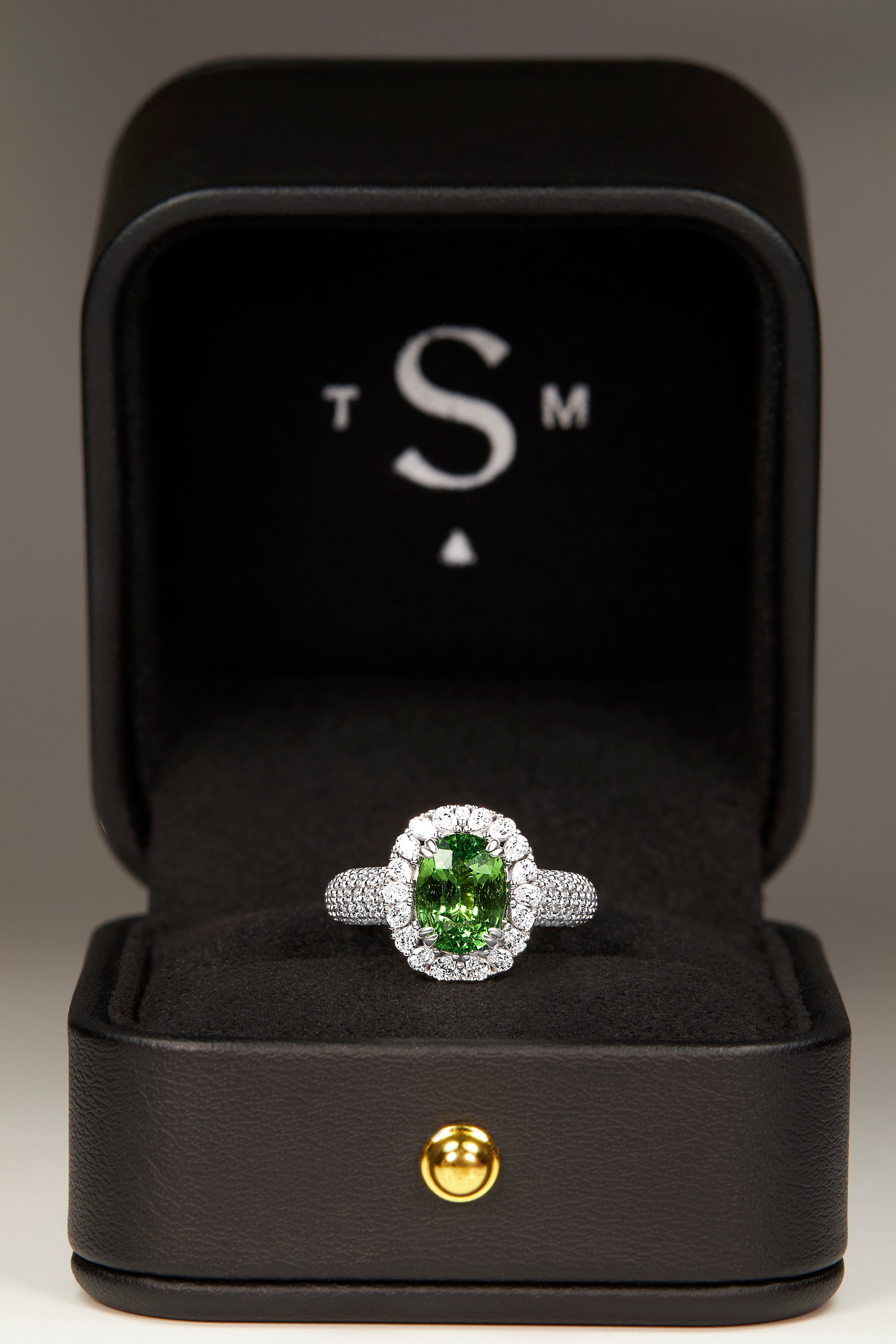 3.02ct Tsavorite Garnet Ring