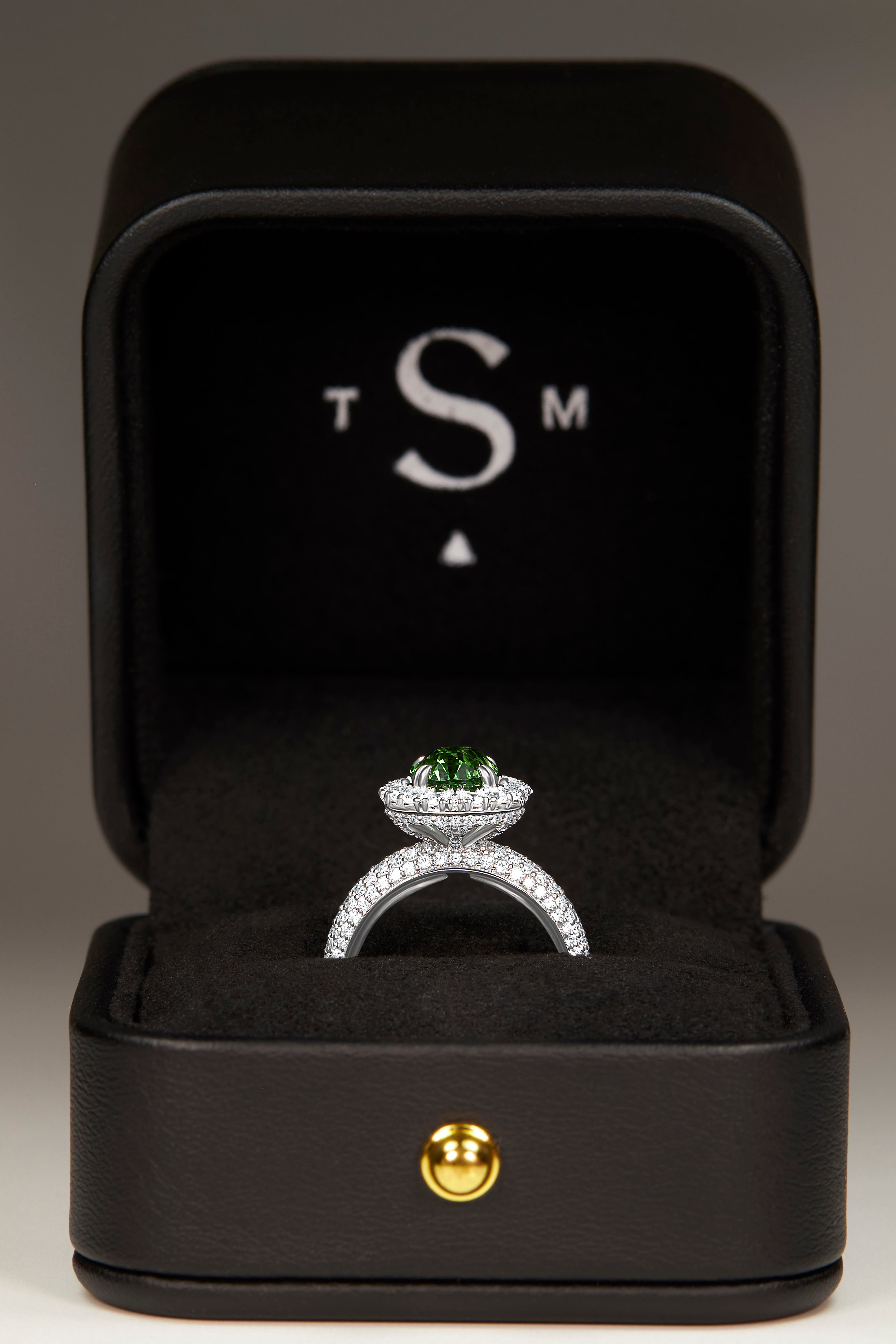 3.02ct Tsavorite Garnet Ring