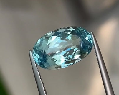 5.29ct Blue Paraiba Tourmaline Oval Cut Mozambique Origin